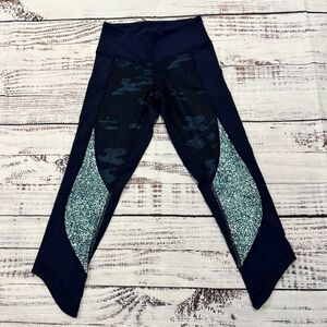 Lululemon blue cropped leggings size 2